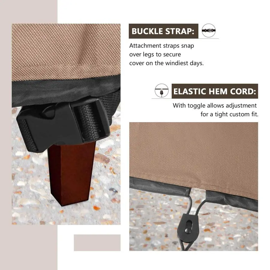 Capa impermeável para cadeira Adirondack de pátio para cadeira externa tamanho até 32W x 35D x 36H polegadas