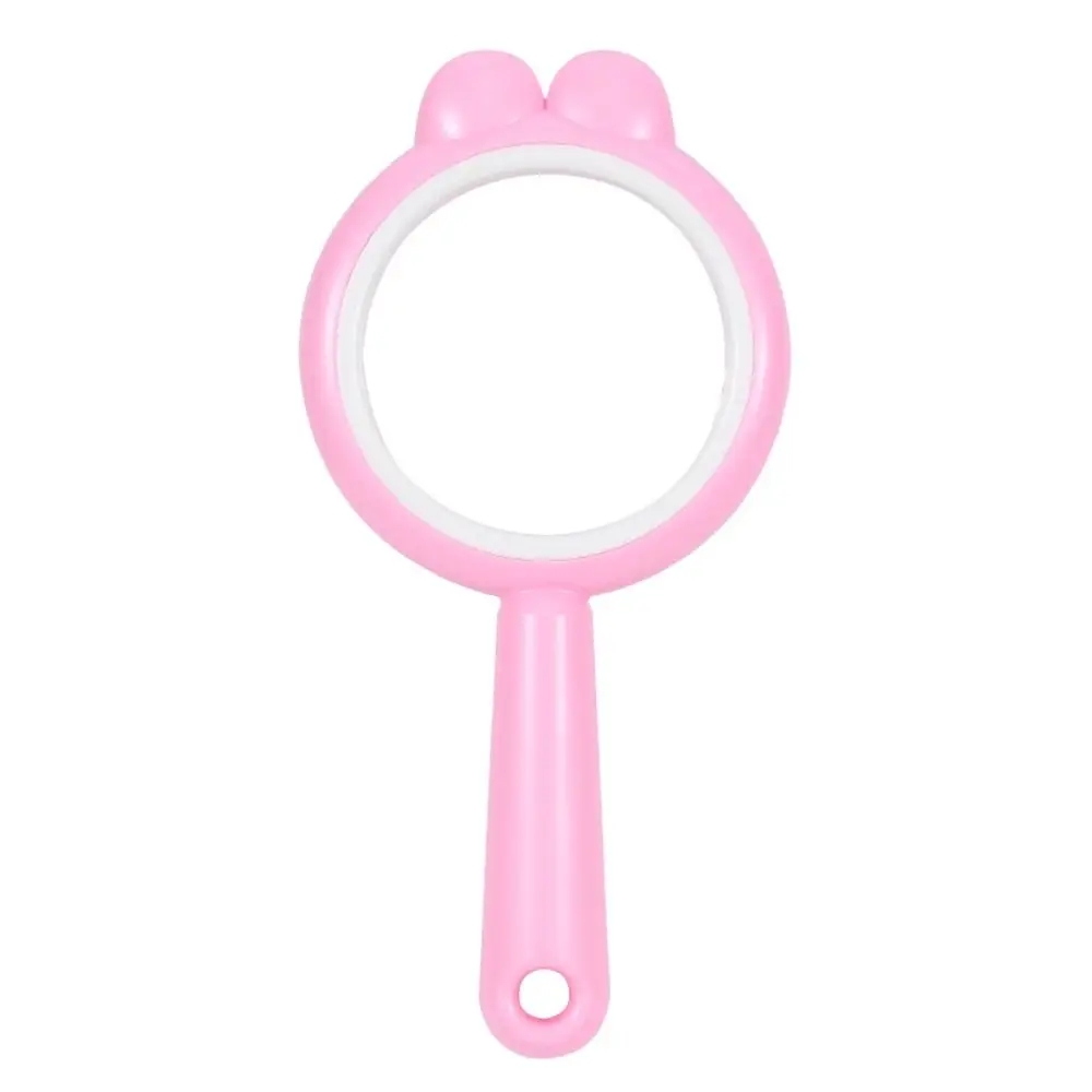 Pink/Purple/Yellow/Green Bunny Magnifying Glasses Reading Newspaper Science Tool 4X Magnifyer Cartoon Outdoor Exploration
