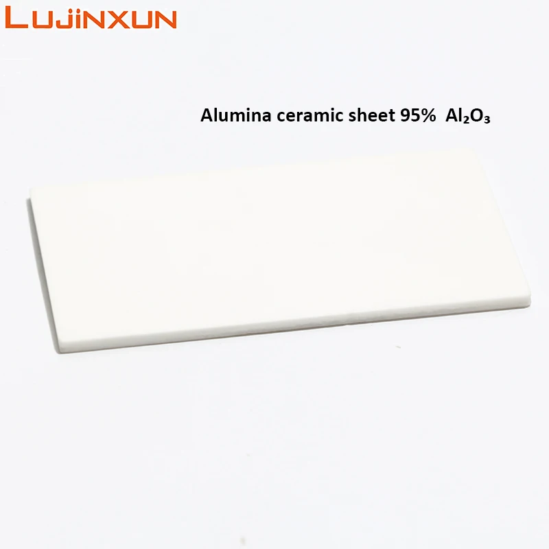 LUJINXUN 1pc 100x100x0.6MM Ultra-Thin Alumina Ceramic Plate High Temperature Resistant Insulating Substrate Sheet