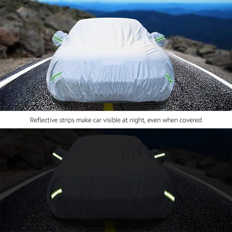 Cawanerl Full Car Cover Anti UV Sun Shield Snow Rain Resistant Protector Cover For Volvo V60