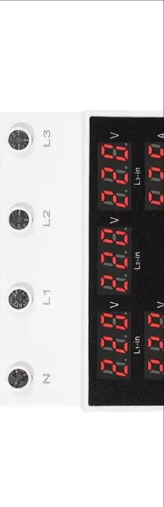 Three-way Transfer Switch 63A Overvoltage And Undervoltage Protector Voltmeter Circuit Breaker Automatic Transfer Switch