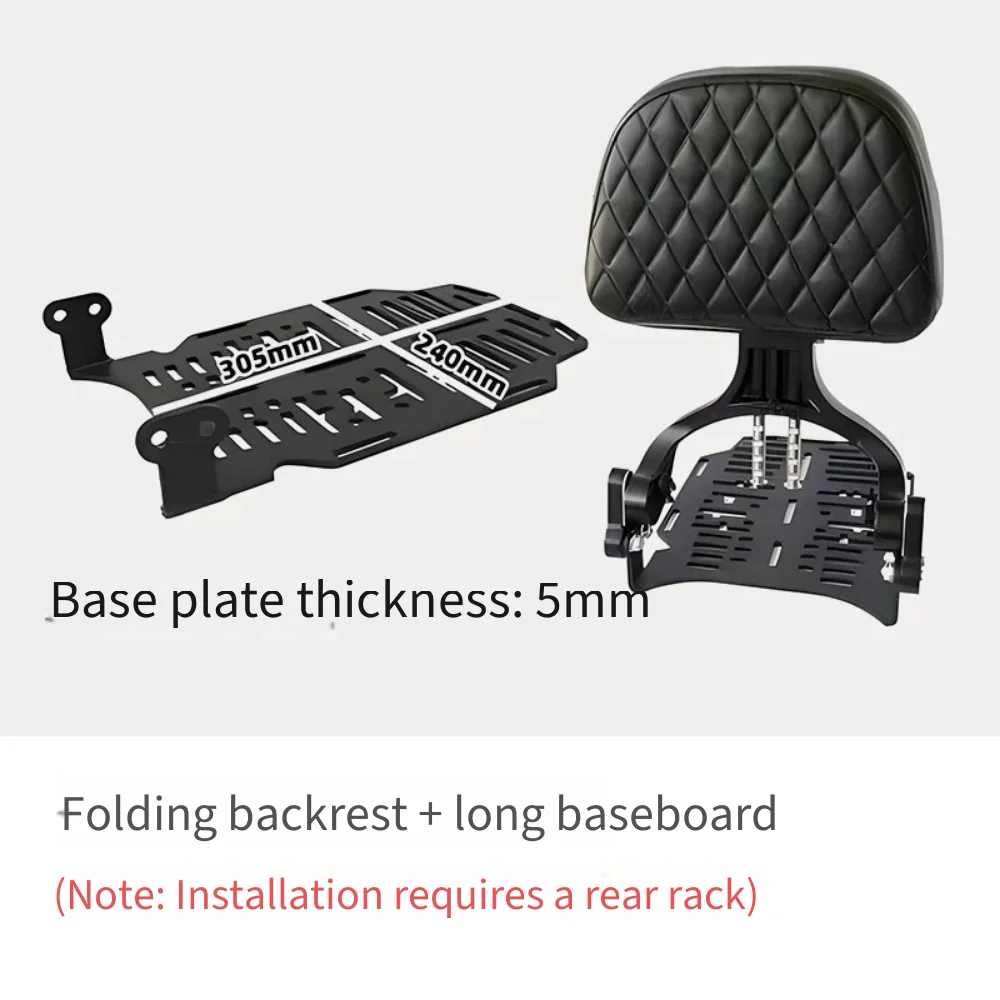 For CYCLONE RT3C RT3S ZS250T‑3 Scooter Heavy‑Duty Rear Passenger Backrest Aftermarket Mod Upgrade Replacement Parts