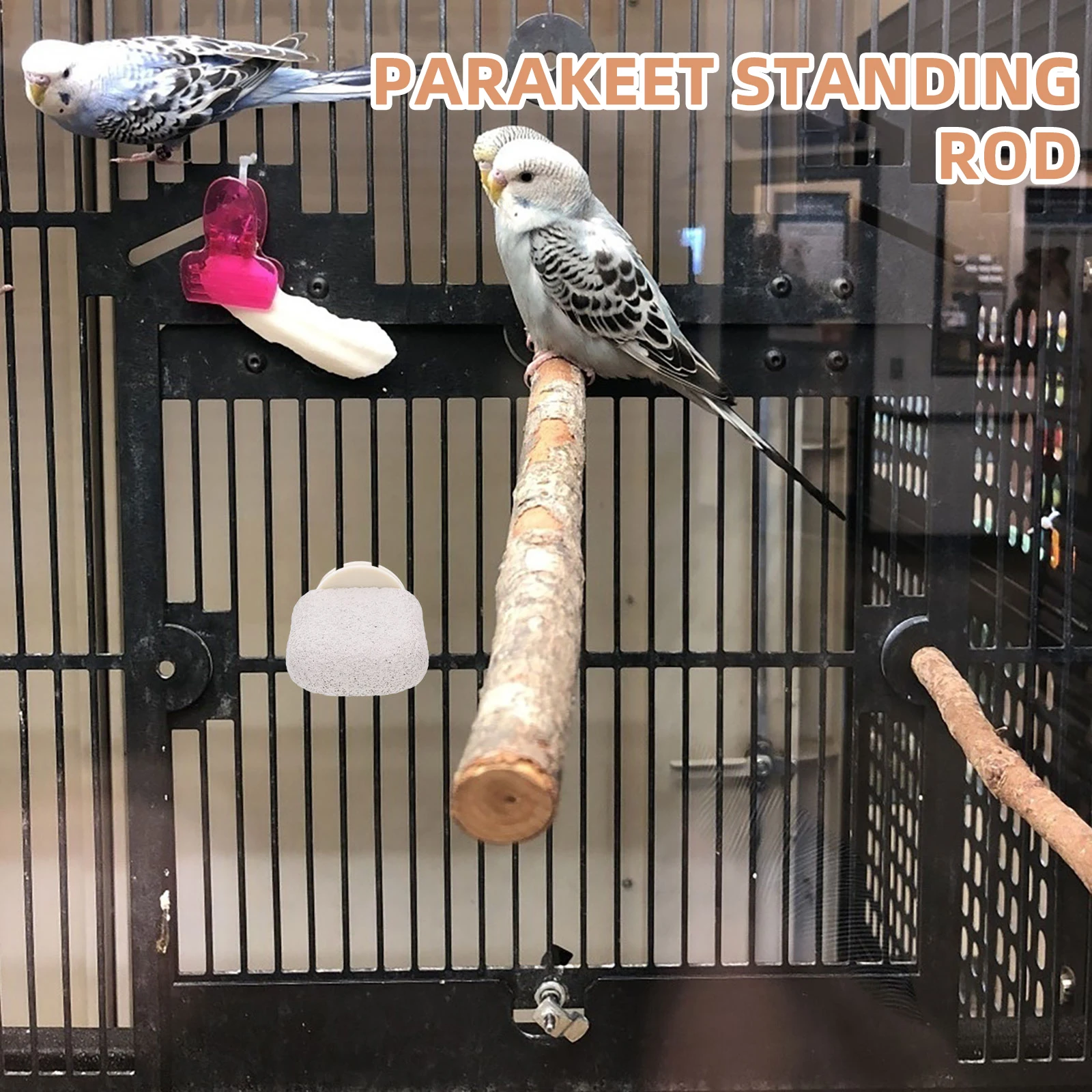 

Pet Bird Perch Stand Parrot Paw Grinding Balance Platform Sturdy Perch for Bird Cage Cockatiel Parakeet Cockatiel Toys