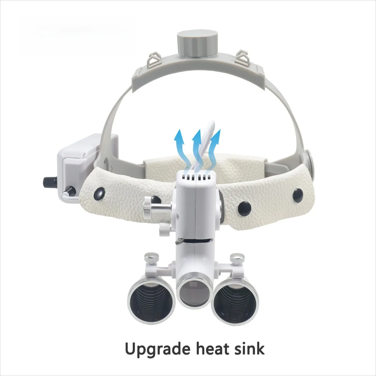 المكبر الجراحي الخفيف للأسنان مع المصباح الأمامي الجراح عملية المصابيح الأمامية الطبية عدسات الأسنان السريرية