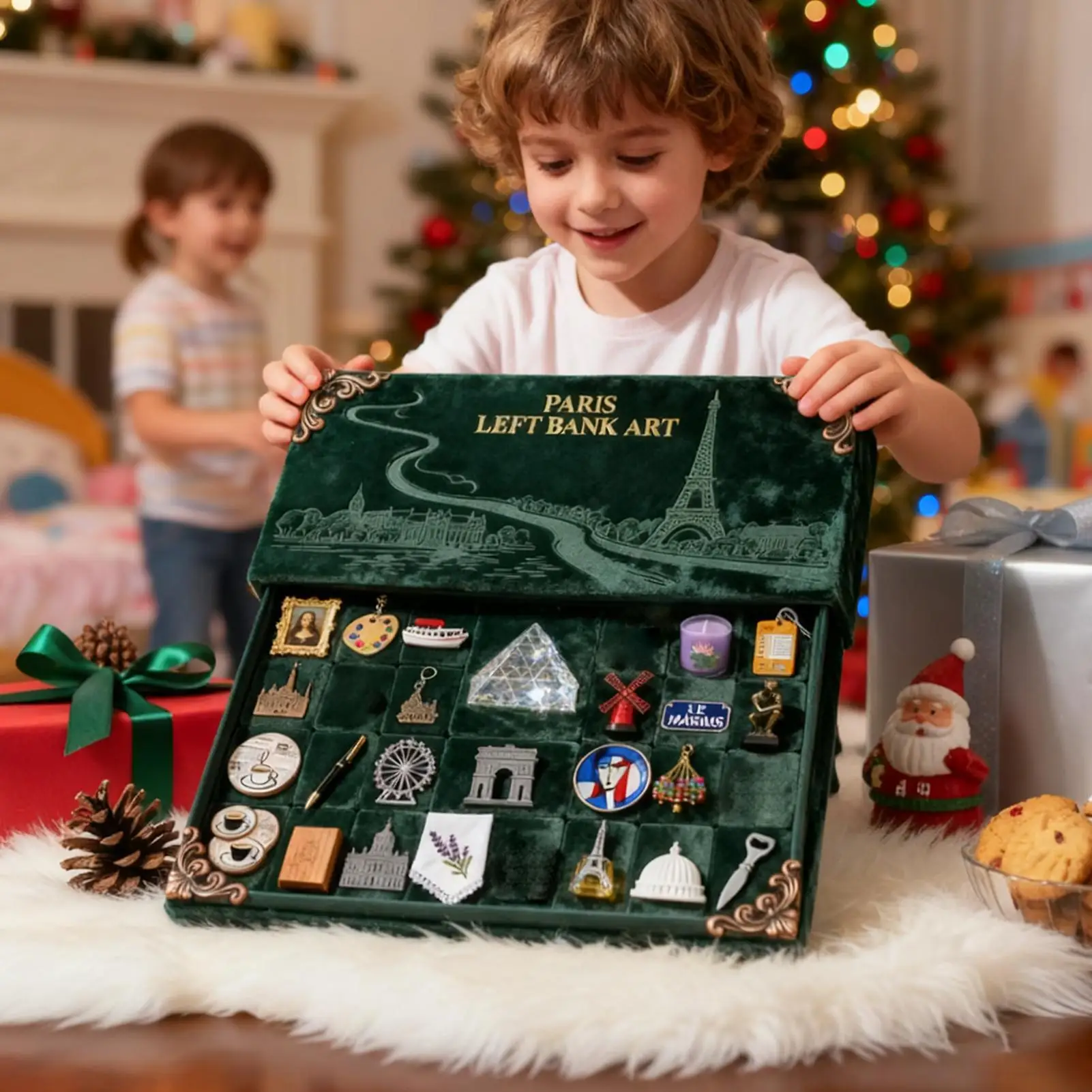 

Рождественский календарь обратного отсчета, декор, 2D акриловое адвент-украшение, 24-дневное рождественское обратное отсчета, календарь для женщин и мужчин