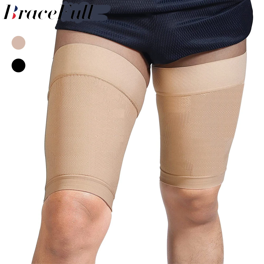 

1Pair Thigh Compression Sleeve,Hamstring Support,Quad Compression Sleeve for Men Women,Thigh Sleeve Wrap,for Running,Sports