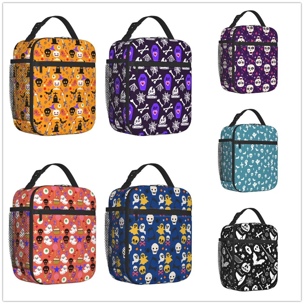 

RIP Dead Pattern Insulated Thermal Bag Lunch bag Foods Drink Storage Leakproof Picnic Camping Bags Outdoor Box beach