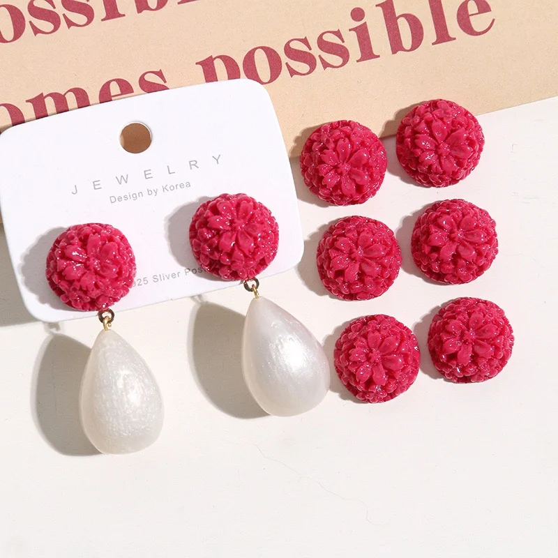 

Оптовая продажа, 50 шт./лот, 17 мм, цветные цветы, узор, геометрия, круглая форма, смоляные кабошоны, бусины «сделай сам», ювелирные изделия, аксессуары для волос, одежда