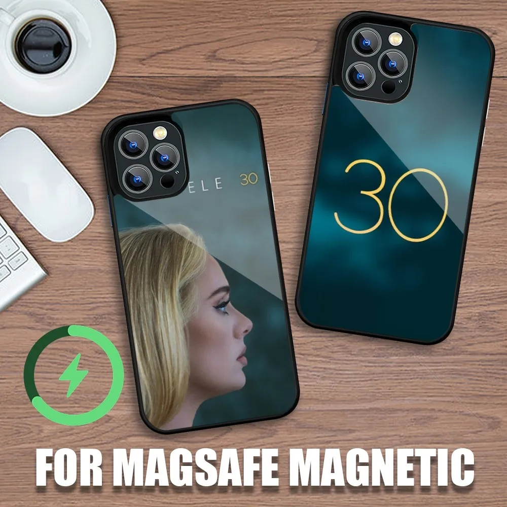 Singer A-Adele 21 30 Phone Case For iPhone 11 12 13 14 15 Plus Pro Max Charging Magsafe Magnetic Wireless Cover