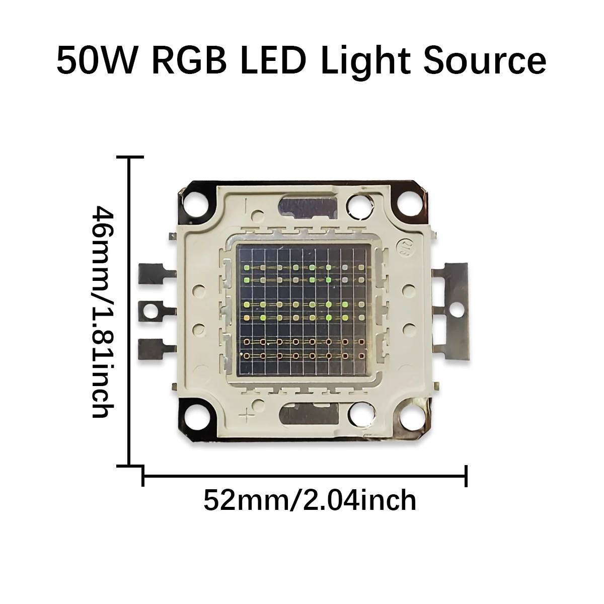 24V 50W COB High Power LED Light Bead High Power Integrated Lamp Chip RGB Floodlight Spotlight