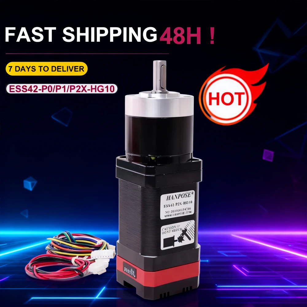 

NEMA17 Servo Gear Motor 17HS4401S-HG Closed-Loop Motor Body Planetary Transmission Ratio ESS42-P2X-HG10-1 For 3D Printer