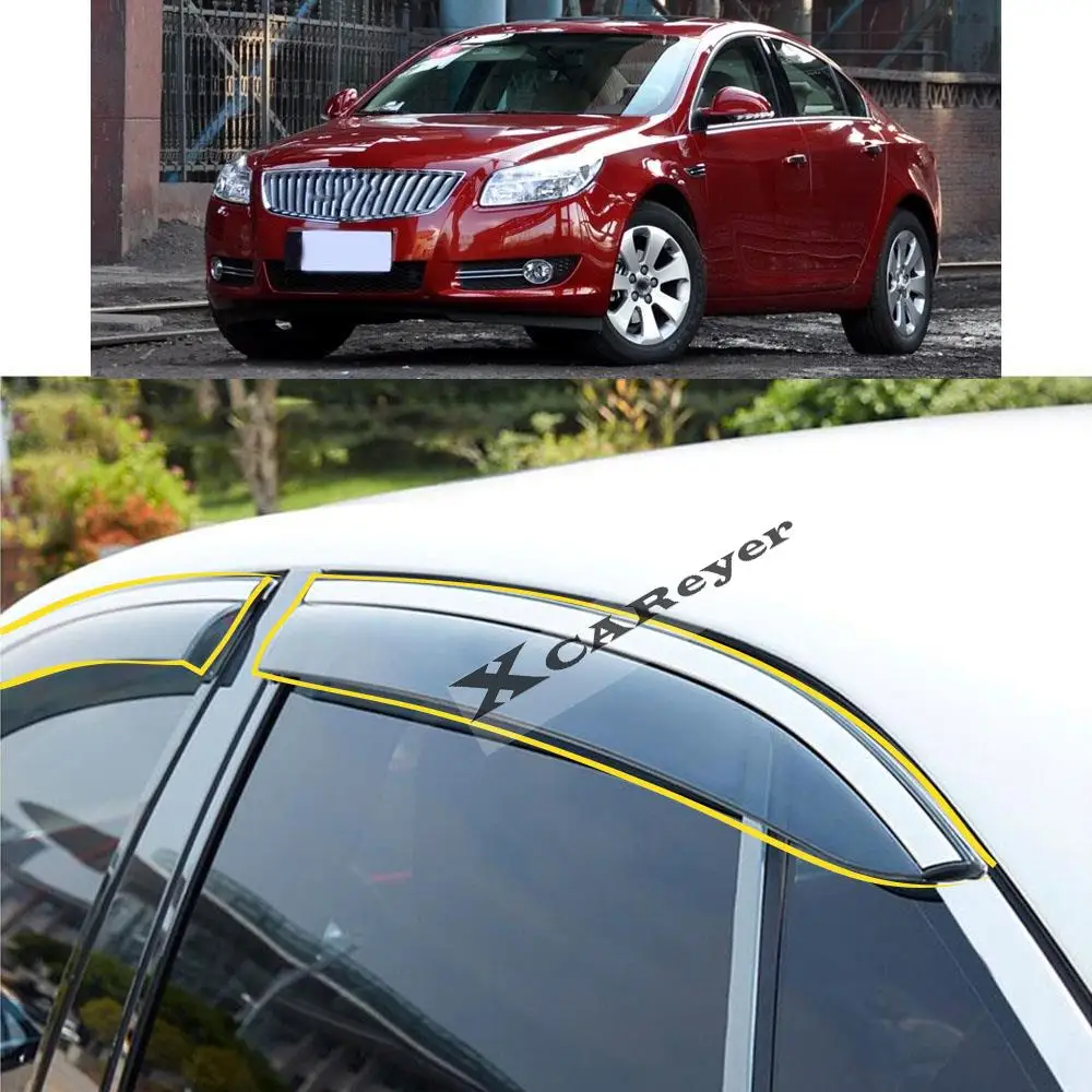 

For BUICK Regal 2009 2010 2011 2012 2013 2014 2015 2016 Car Sticker Plastic Window Glass Wind Visor Rain/Sun Guard Vent