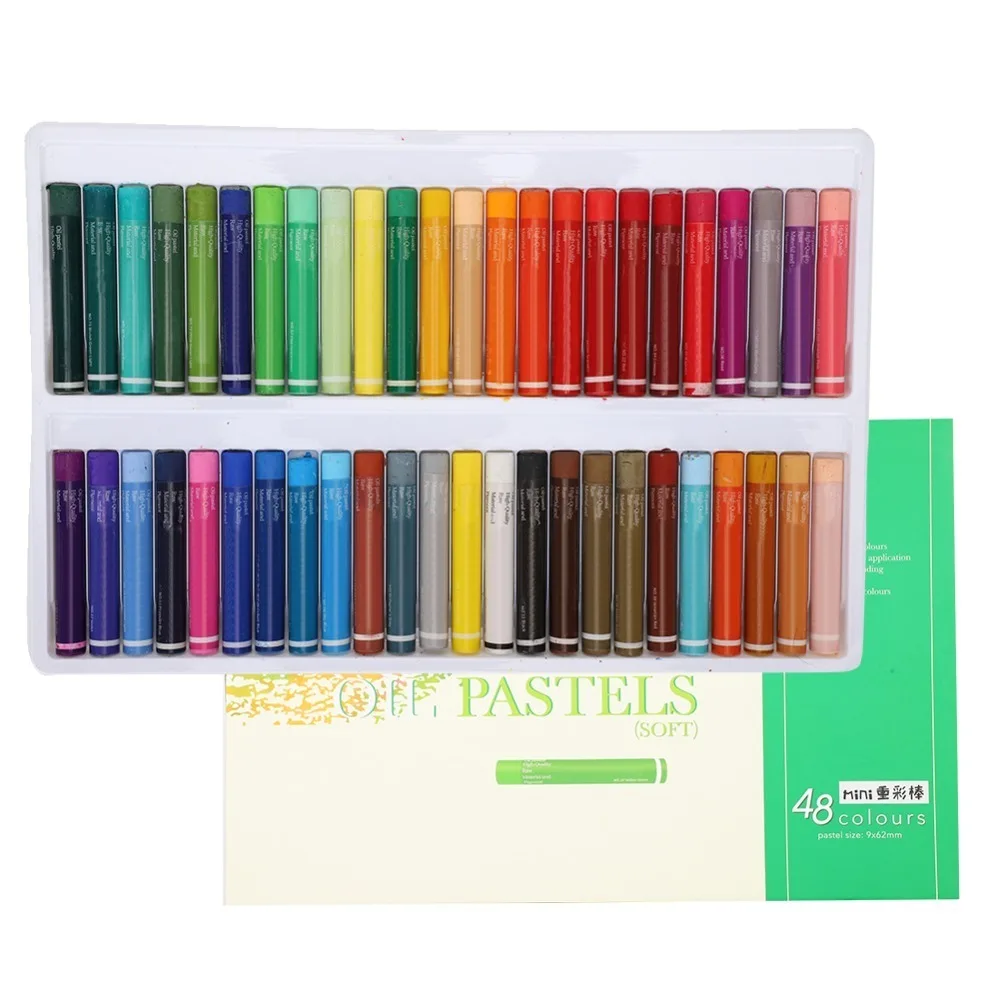 48 Color Heavy Oil Pastels Set