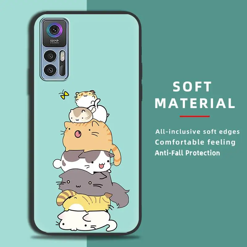 Anti-knock Full wrap Phone Case For TCL 30 5G/30Plus/30 Plus Cartoon Silicone Cute Dirt-resistant Fashion Design Anti-dust image 6