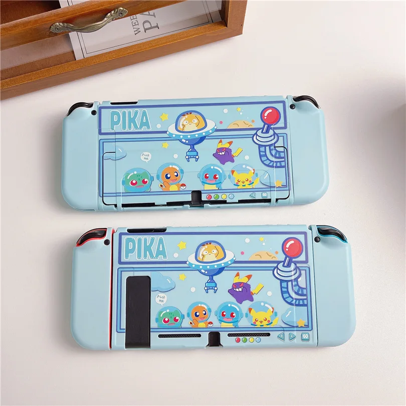espaco-pokemon-macio-tpu-pele-capa-protetora-para-nintendo-switch-ns-oled-joy-con-controlador-protecao-traseira-habitacao-escudo-capa