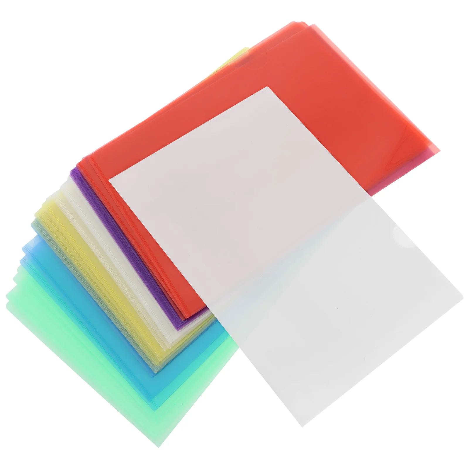 

36pcs File Folder Set A4 L Type Clear Plastic Document Folders Portable Sheet Protectors For Office School Filing Storage