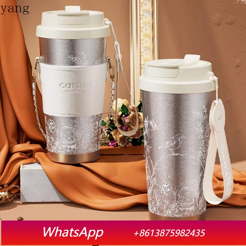 

LMM Pure Titanium Thermos Cup Premium Women's Portable Large Capacity Straw Water Cup