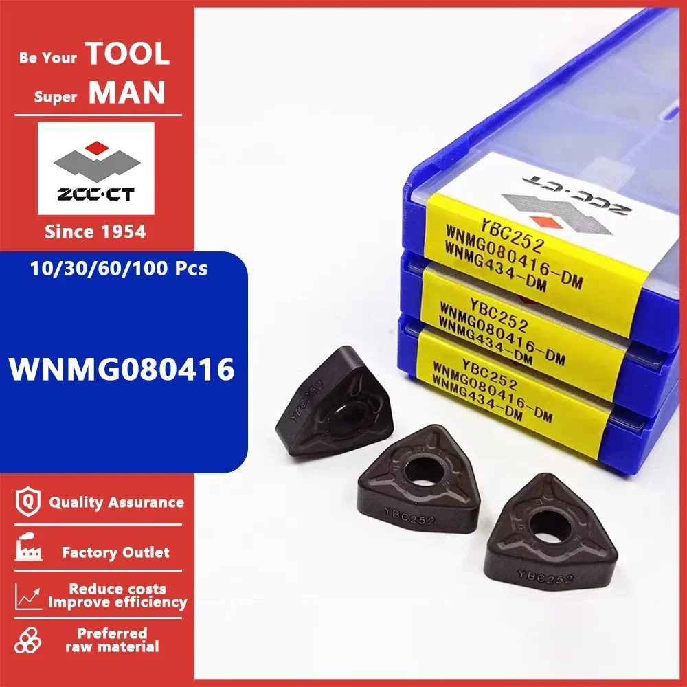 

ZCC WNMG080416 External Turning Tools Carbide insert WNMG 080416 Lathe Cutter Tool Turning Insert