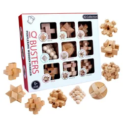 3D Jigsaw Puzzle Toy Lu Ban Kong Ming Lock Adult Social Game Brain Teaser Improving Memory Children's Educational Toys