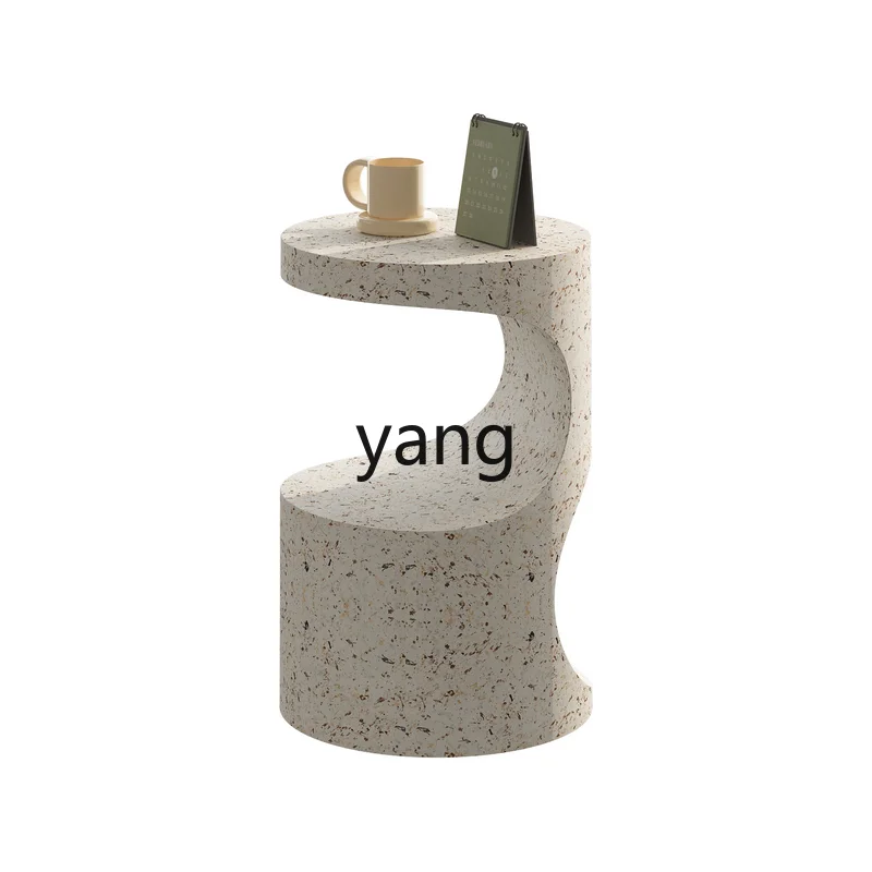 lmm simple creative home living room small coffee table cream wind bedside table small round table