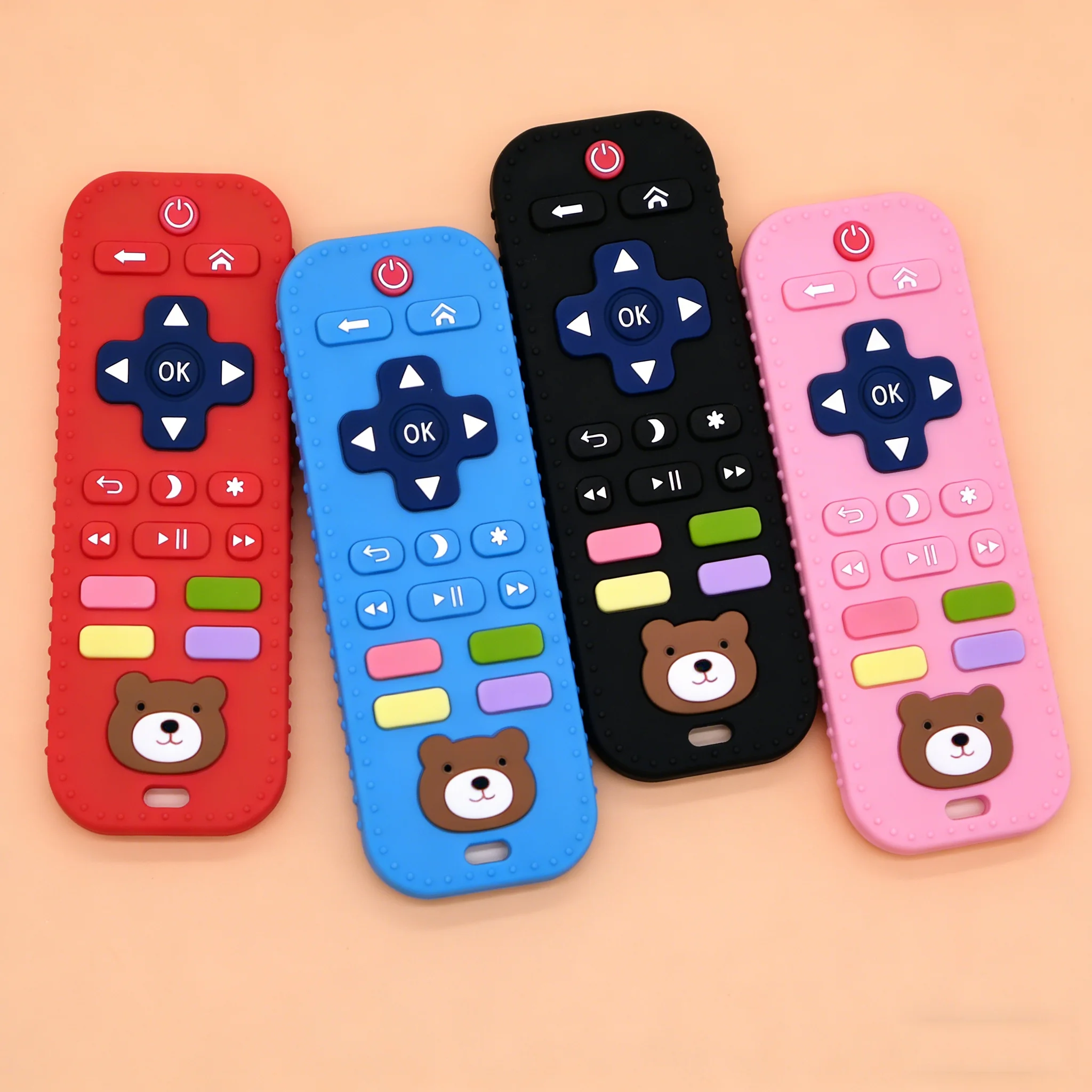 Interactive Remote Control Teether - Daily Teething Relief Toy for Infants & Toddlers