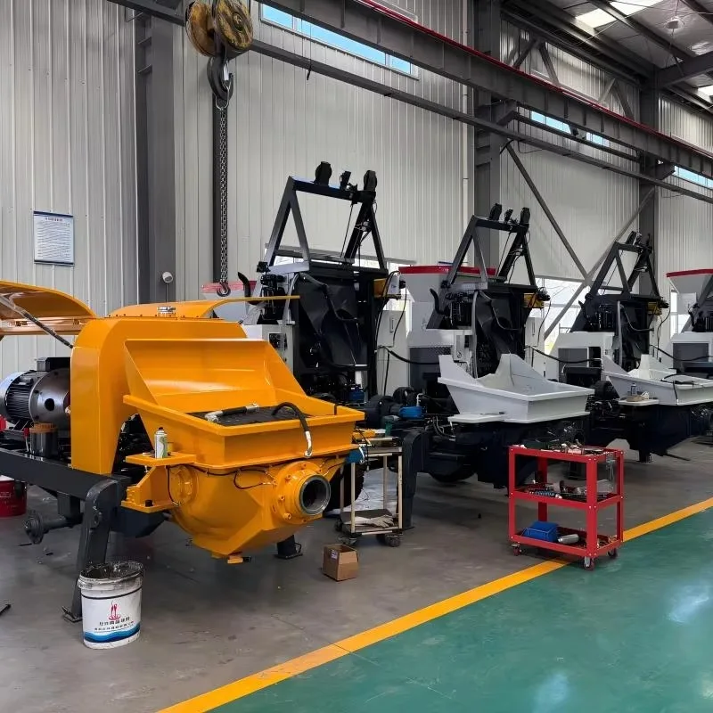 Customized Diesel Efficient Concrete Mixing Pump Machine For Remote And Confined Site Construction Pumping Capacity 40m3/h