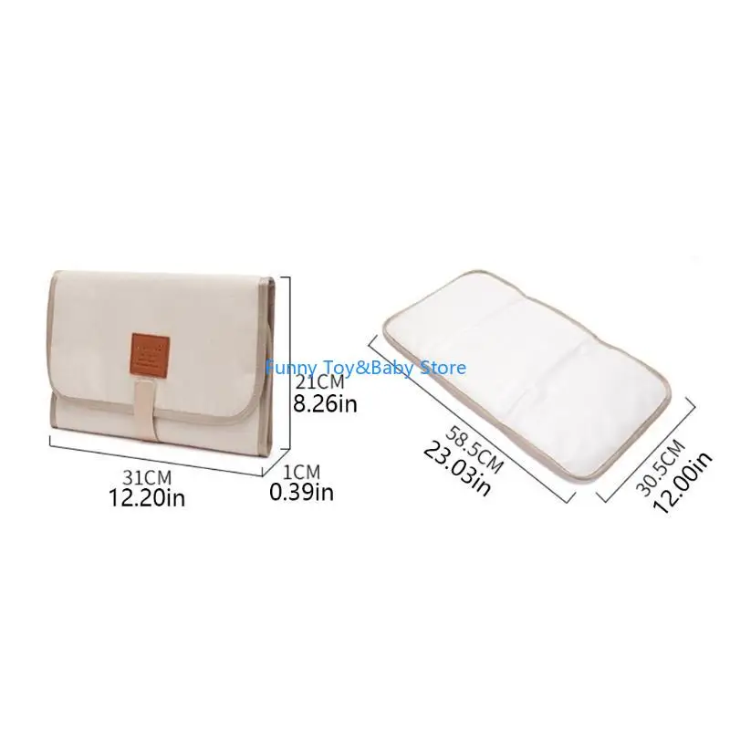 طوي حفاضات الطفل تغيير الوسادة مقاوم للماء الوليد الحفاض سجادة لتغيير الحفاض السفر تغيير حفاضات ورقة C90B #6