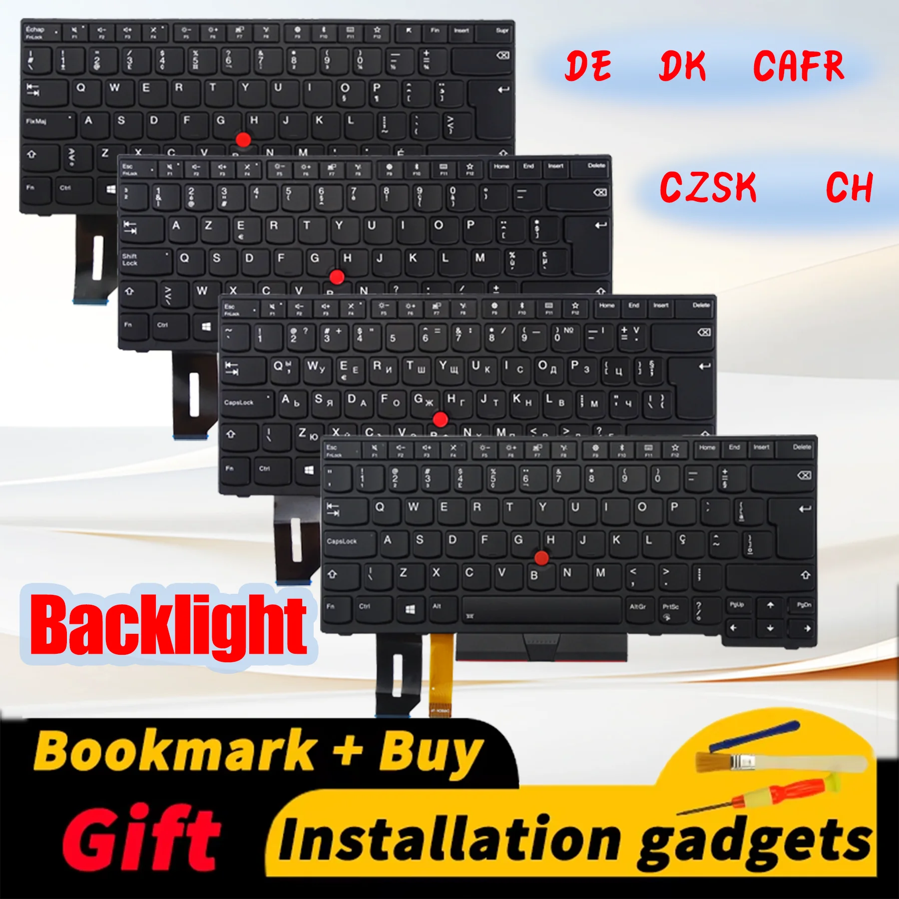 

Сменная Клавиатура для ноутбука Lenovo ThinkPad E480 E485 E490 E495 L380 R480 T480S L490 T495 01YP400 01YP280 с подсветкой