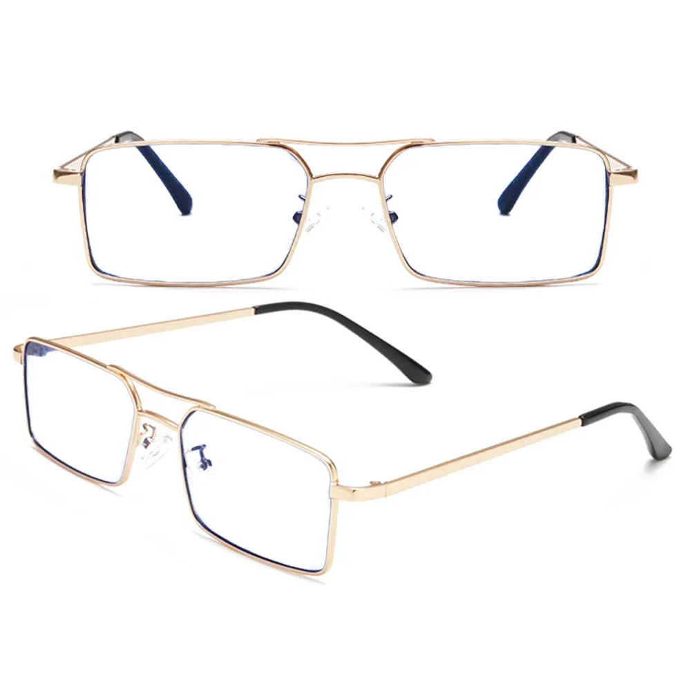 

Small Square Double Bridge Gold Men Reading Glasses +0.75 +1 +1.25 +1.5 +1.75 +2 +2.25 +2.5 +2.75 +3 +3.25 +3.5 +3.75 +4 To +6