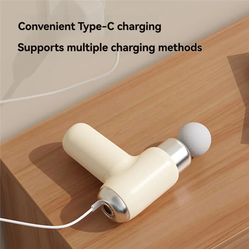 SANQ Mini Fascia Gun With Multiple Massage Heads Large Battery Capacity And Fast Charging Suitable For Travel Sports