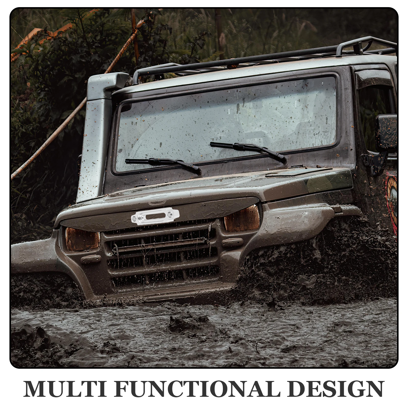 

Aluminum Alloy Fairlead for Synthetic Rope Winch Cable Guide Offroad Vehicle Accessories Steel Cable Tangle Preventer High