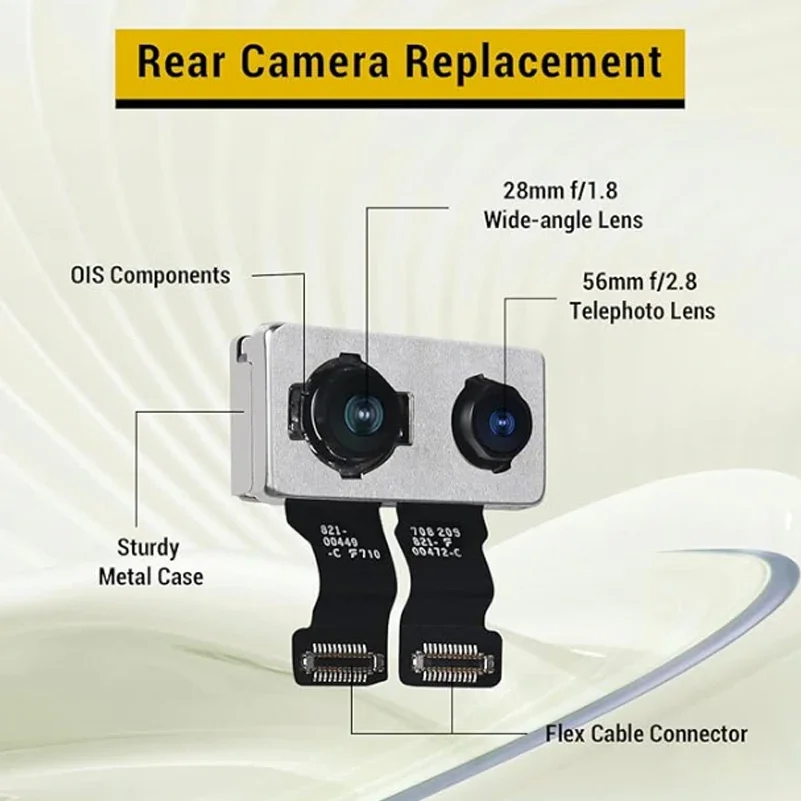 Pop OEM Rear Camera For IPhone 7/7 Plus Main Back Camera Replacement For IPhone 7/7 Plus Main Rear Camera With Flex Cables 4K Vi
