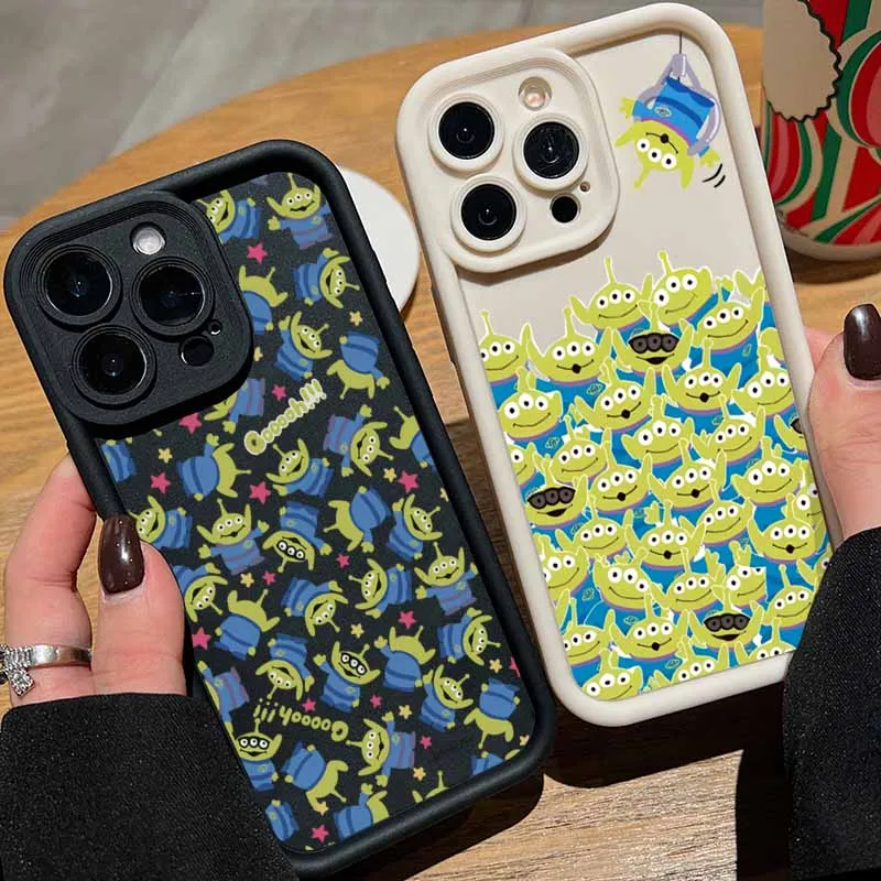Disney toy story alienígena para apple iphone 17 17air 16 16e 15 14 13 12 mini 11 pro max olho escada caso de telefone funda capa escudo