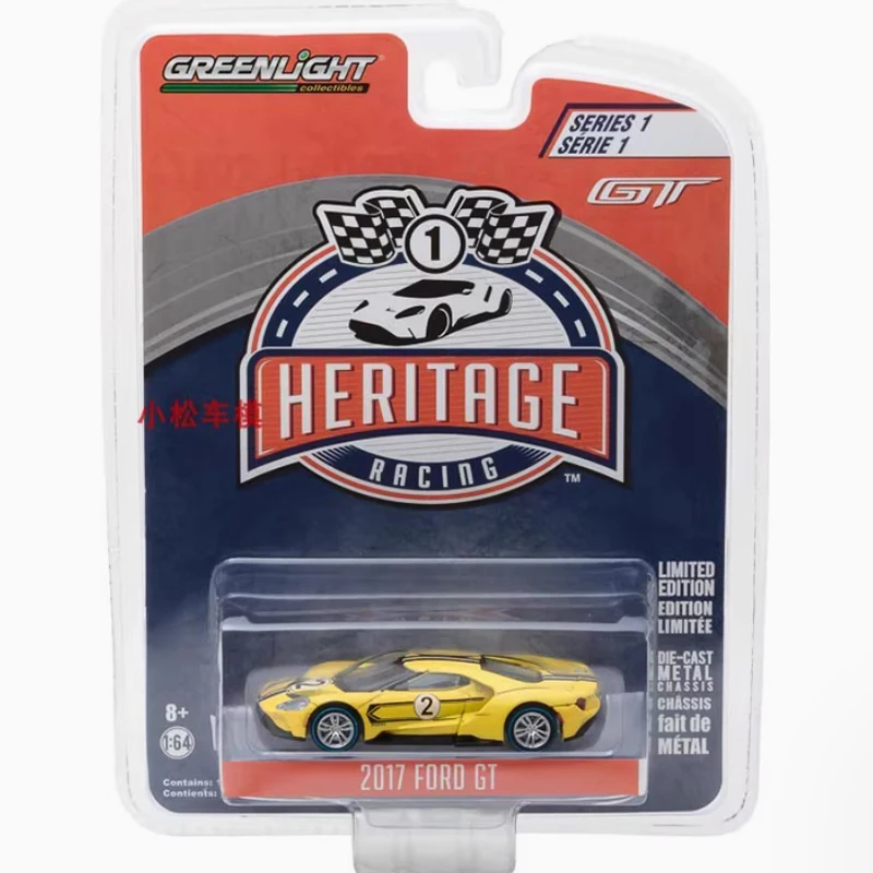 Greenlight Diecast 1:64 Skala 2017 Ford GT Model Samochodu Ze Stopu Kolekcja Ekspozycyjna Zabawka Prezenty Pamiątki