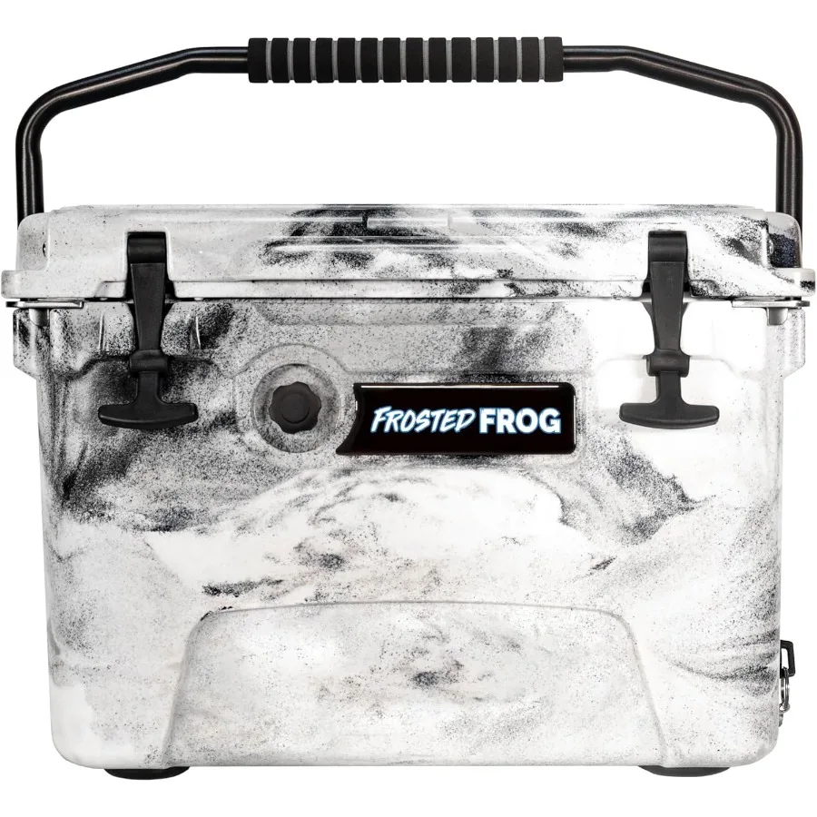 

Camo 20 Quart Ice Chest Heavy Duty High Performance RotoMolded Commercial Grade Insulated Cooler for Outdoor Adventures Fishing