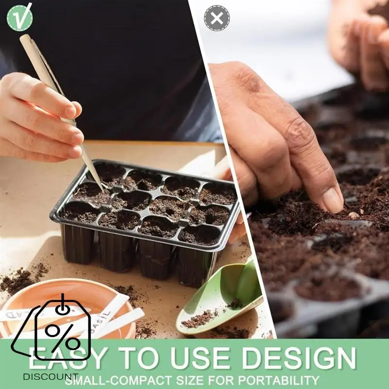 ABJO-Spacer Tool Seeder Planting Ruler Accurate Plant Dibber Spacingtemplate Garden Gardening Tool Forgardens Yard A