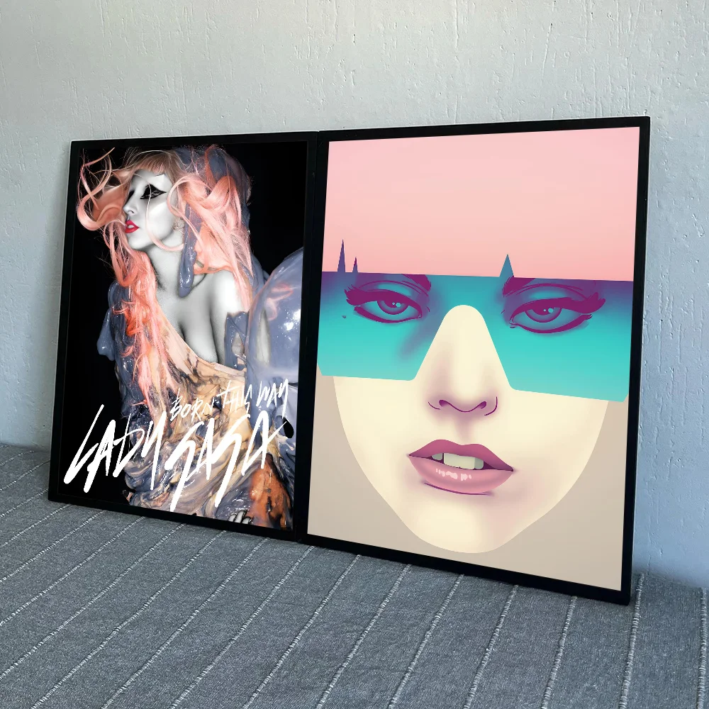 1pc Lady Gaga Poster HD Posters Home Room Bar Cafe Decor Art Wall Painting Picture