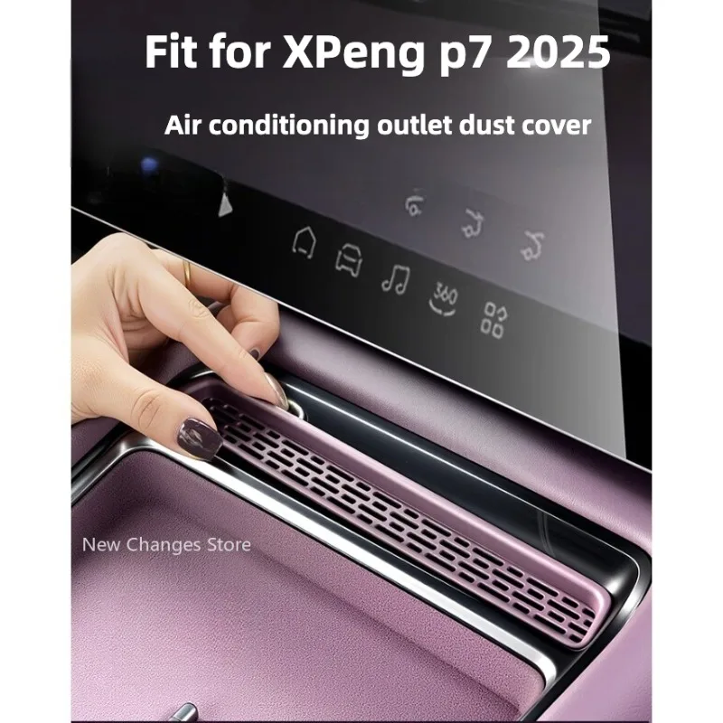 

For Xpeng P7 2025 Front and rear Air Conditioning Vent Mask Protective Cover Interior Upgrade Parts