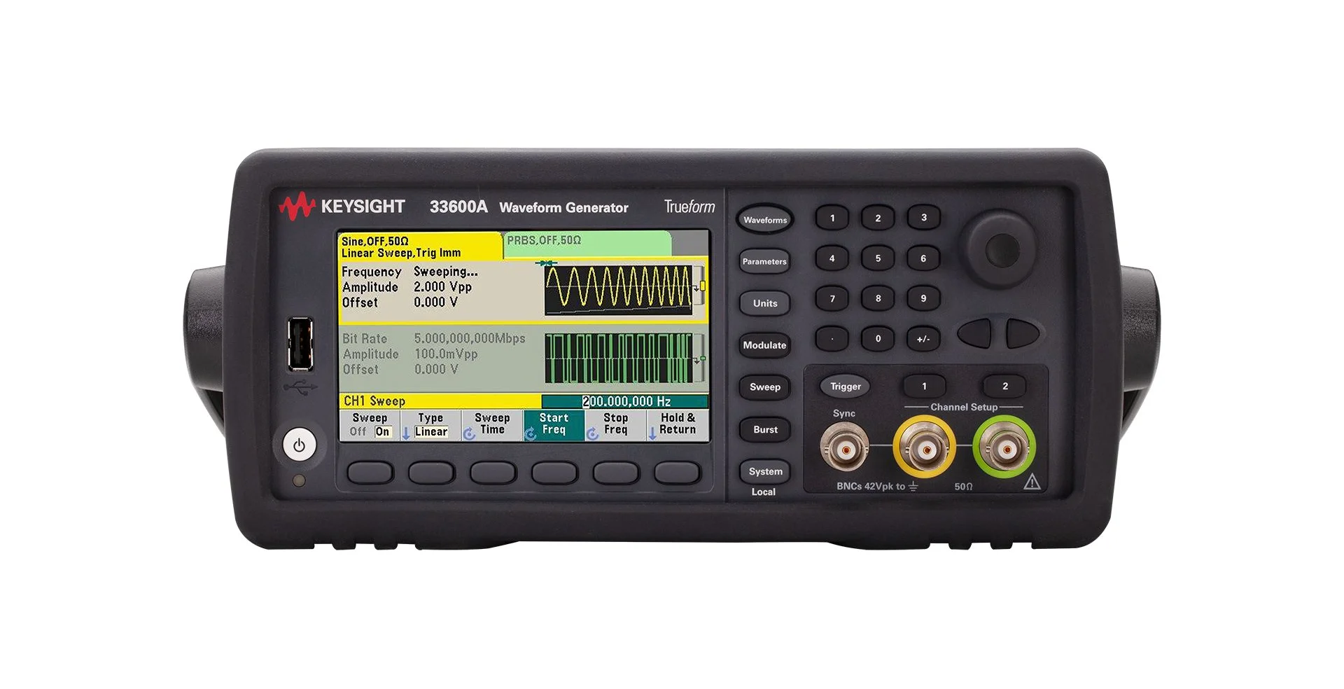 Keysight 33611A, 33612A,33621A, 33622A Waveform generator 33600A Series, 80 MHz or 120MHz, 1-channel or  2-channel