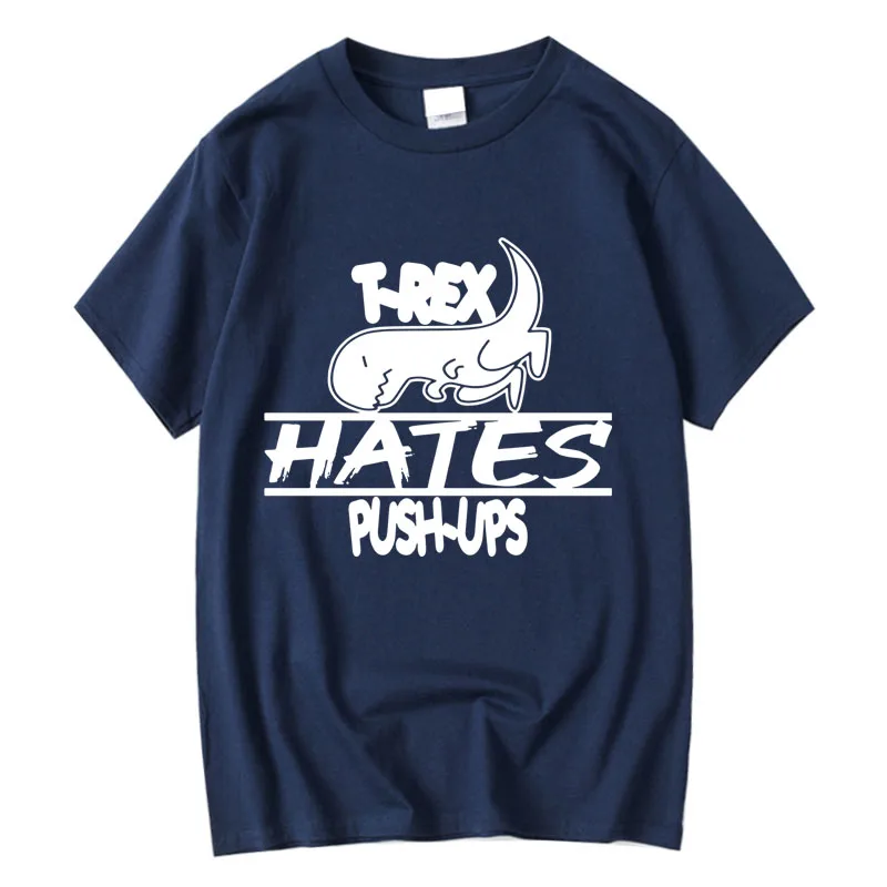 High Quality Men's Funny Dinosaur T-Shirt 100% Cotton Hand-Painted Custom Design T-Shirt by XINYI