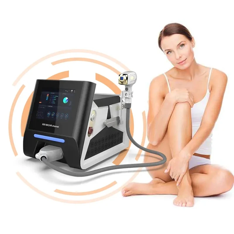 

Hair Removal Machine 808 Three Wavelength Laser Painless Cooling System Dior Laser Salon Beauty Equipment