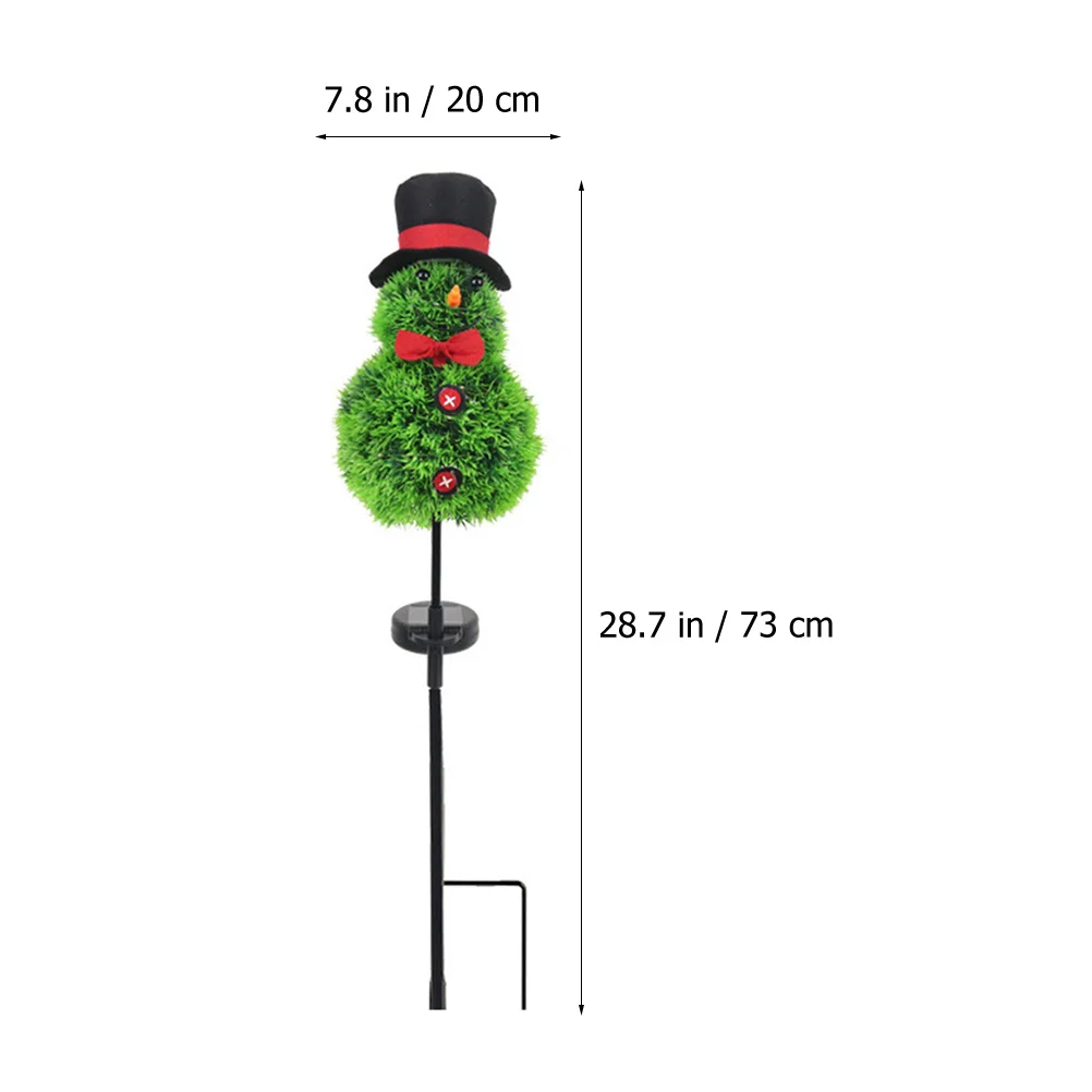 

Solar Garden Light ABS Stake Christmas Outdoor Decor Lawn Lamp Solar Lights Decorative Snowmen Landscape Festive Garden Energy