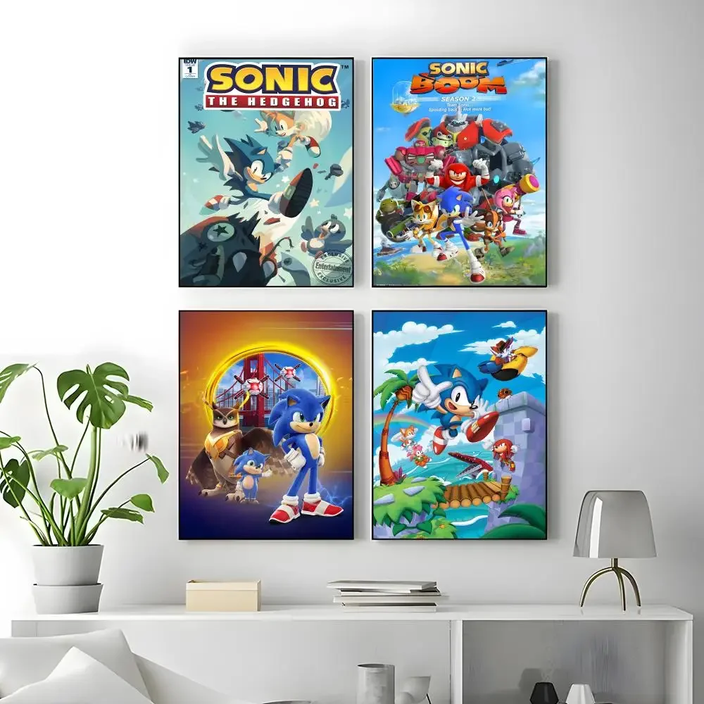 Game Sonic the Hedgehog Poster High-quality vintage prints & posters for home, bar, cafe, aesthetic wall art.