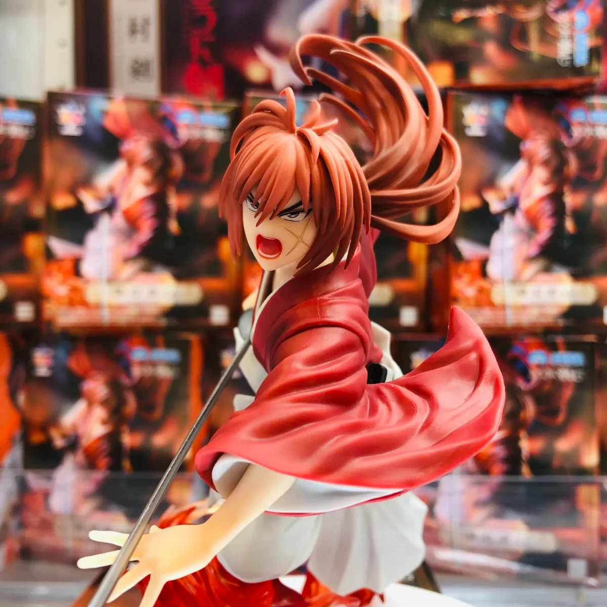 Original SEGA Luminasta  TV Anime Rurouni Kenshin Himura Kenshin Action Figure Toys PVC Model Collection Doll Gift