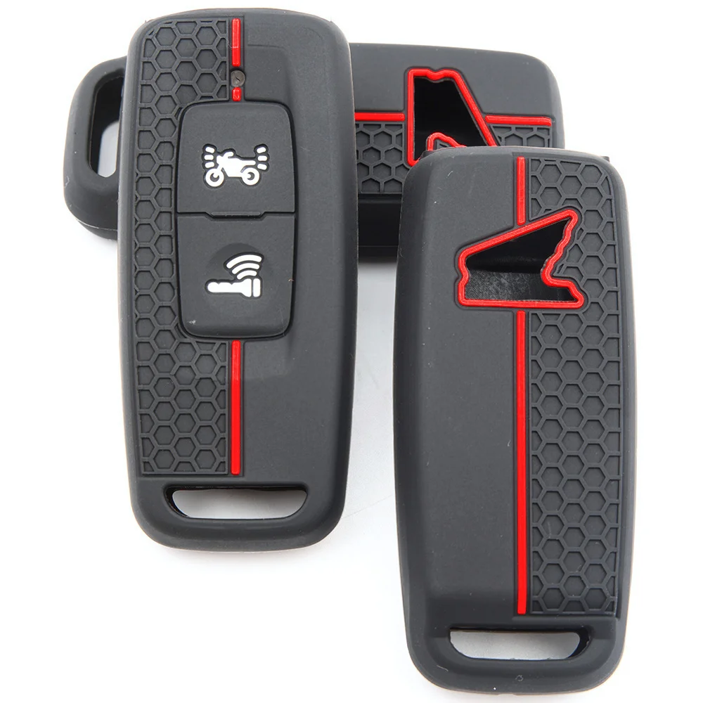 For Honda ADV 150 PCX 125 PCX 160 Forza 350 Vision SH350 Protective Silicone Remote Key Case Precise Fit Full Coverage