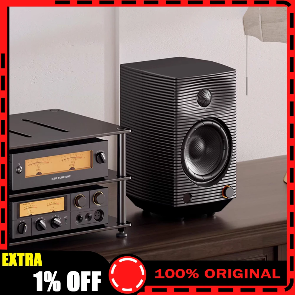 

FiiO SP5 HiFi Active Desktop Speaker Subwoofer 120W Stereo Computer Speakers Home Music System with AUX XLR USB RCA