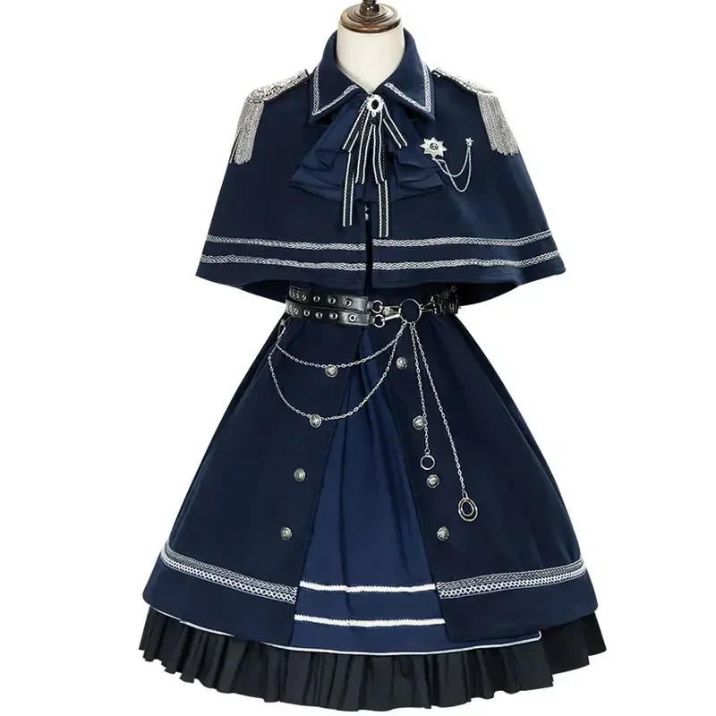 

2025 SPRING SUMMER NEW STYLE The Fight of Peace ~ Military Uniform Cool Lolita Dress & Cape by YLF Hot Sale