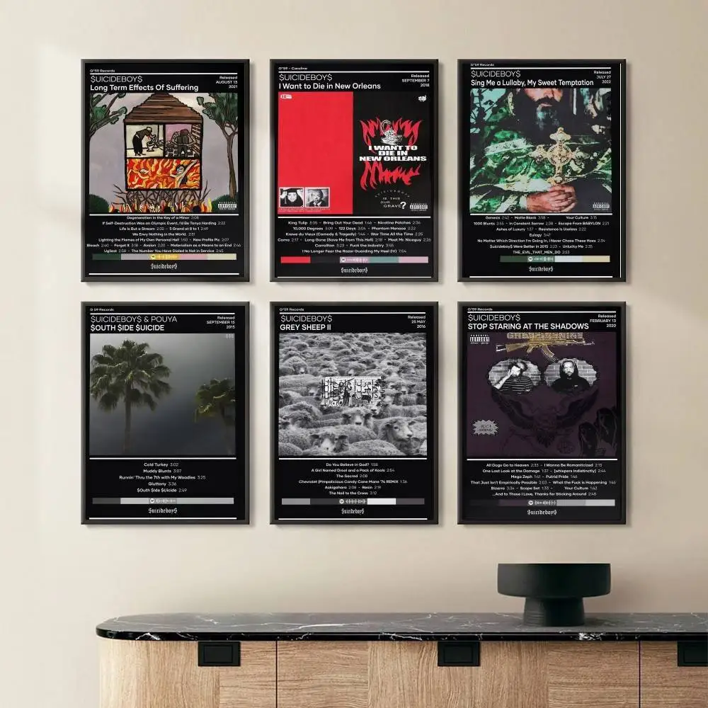 ملصق المغني الانتحاري ذاتي اللصق فني مقاوم للماء ملصق ورقي مقهى بار ديكور جدران الغرفة #1