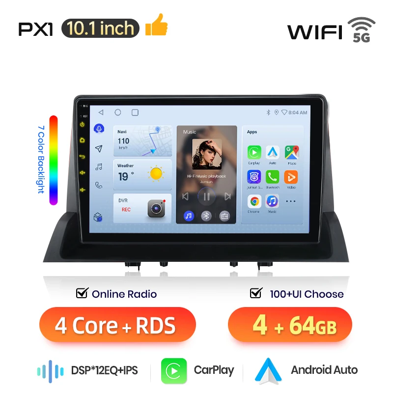 AWESAFE Draadloze CarPlay Android Auto Radio voor Mazda 6 2002-2008 GPS Navigatie Plug and Play met SWC RDS DSP Auto Multimedia 2din