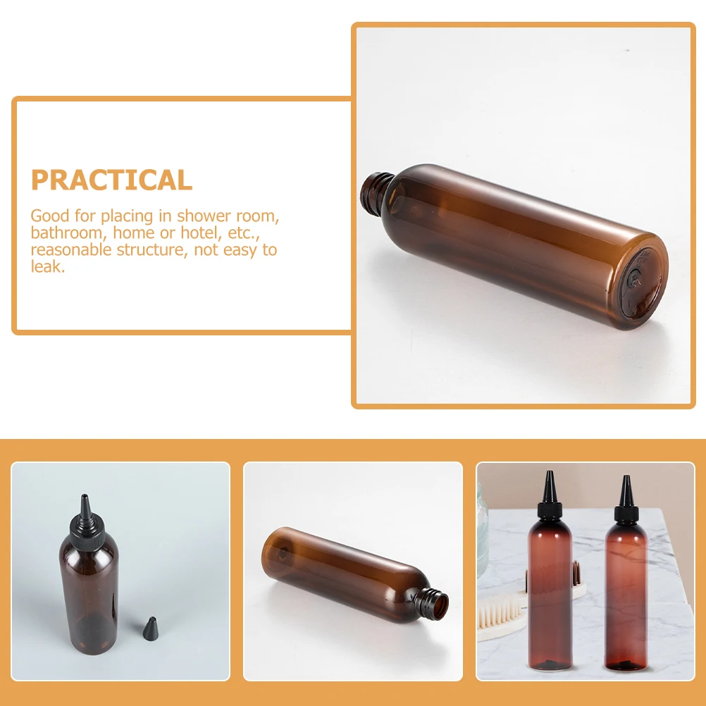 

10pcs Plastic Shampoo Bottles Refillable Lotion Dispenser Empty Travel Shower Gel Body Wash Soap Container Leakproof Bathroom